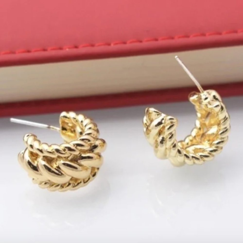 Zara hoop minimalist small earrings